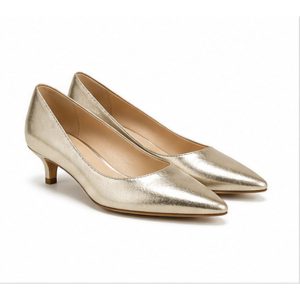 Aurelia Champagne Low Heel