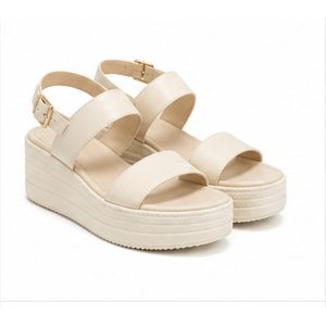 Solene Cream Platform Sandal