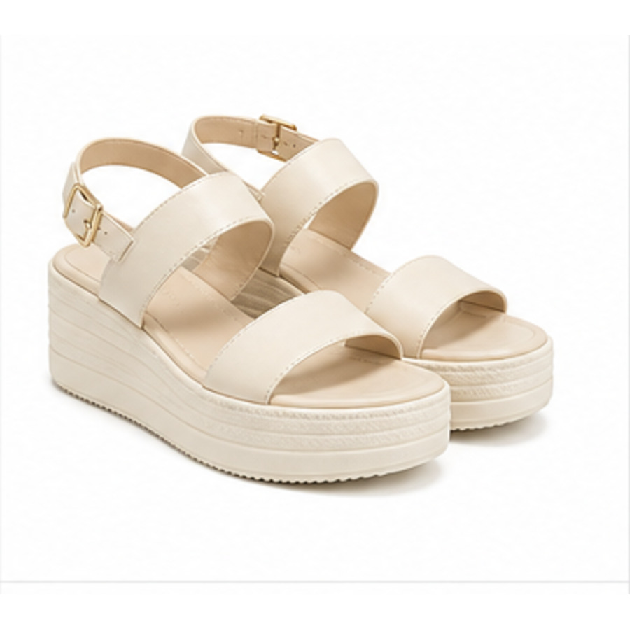 Solene Cream Platform Sandal